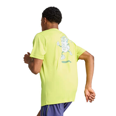 Graphics Erkek Sarı Koşu T-Shirt 52656439