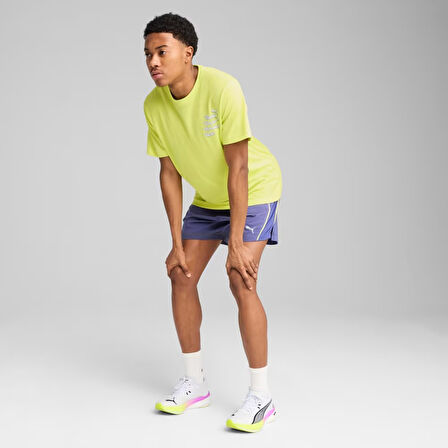 Graphics Erkek Sarı Koşu T-Shirt 52656439