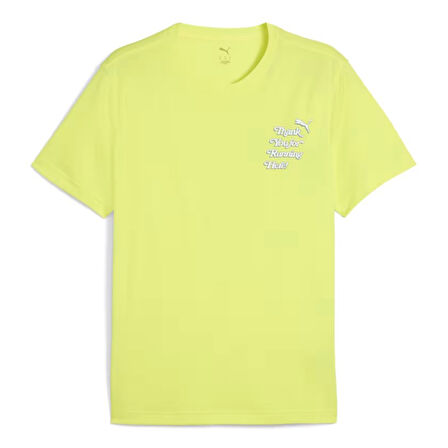 Graphics Erkek Sarı Koşu T-Shirt 52656439