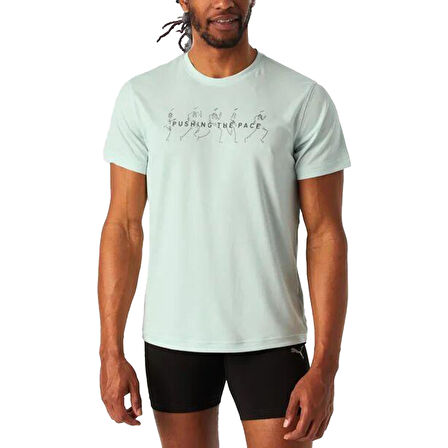 Graphics Erkek Mavi Koşu T-Shirt 52655750