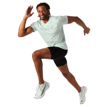 Graphics Erkek Mavi Koşu T-Shirt 52655750