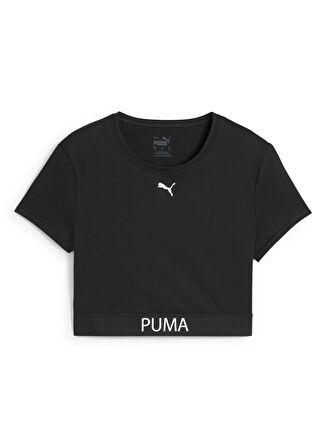 Puma 52680501 W PUMA STRONG TEE - SHORT Kırmızı Yuvarlak Yaka Crop Düz Kadın T-Shirt