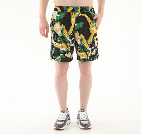 685444-01 Puma Rival Rage Aop Short Erkek Şort Ve Kapri Siyah