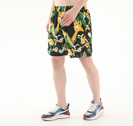 685444-01 Puma Rival Rage Aop Short Erkek Şort Ve Kapri Siyah