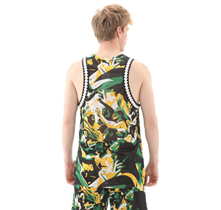 685449-02 Puma Rival Rage Aop Mesh Tank Erkek T-Shirt Siyah