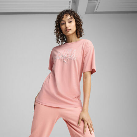 PUMA PUMA CLASS RELAXED TEE PİNK FRUİT KADIN KISA KOL T-SHIRT