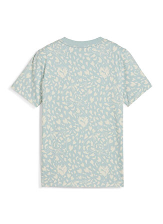 Puma Mint Kız Çocuk T-Shirt 68510667-FLAMING LOVE AOP Tee G Mod