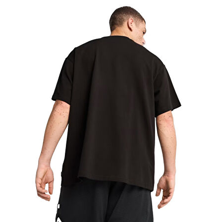 Hoop Dreamz Oversized Erkek Siyah Basketbol T-Shirt 63025901