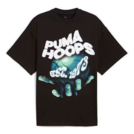 Hoop Dreamz Oversized Erkek Siyah Basketbol T-Shirt 63025901