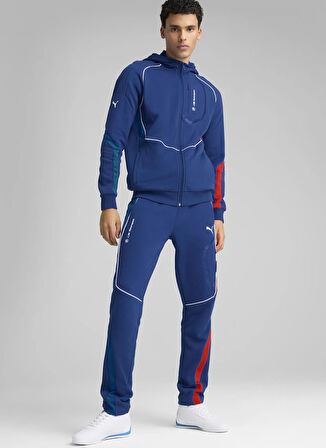 63061504 BMW MMS HOODED SWEAT JACKE Siyah Kapüşonlu Normal Bel Regular Fit Erkek Zip Ceket