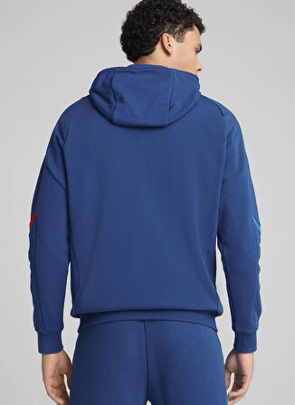 63061504 BMW MMS HOODED SWEAT JACKE Siyah Kapüşonlu Normal Bel Regular Fit Erkek Zip Ceket