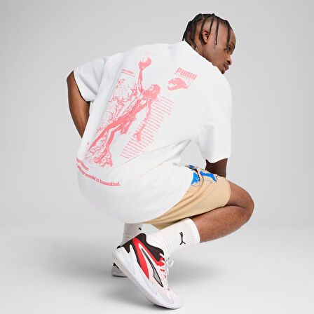 The First Buckets Erkek Beyaz Basketbol T-Shirt 63066601