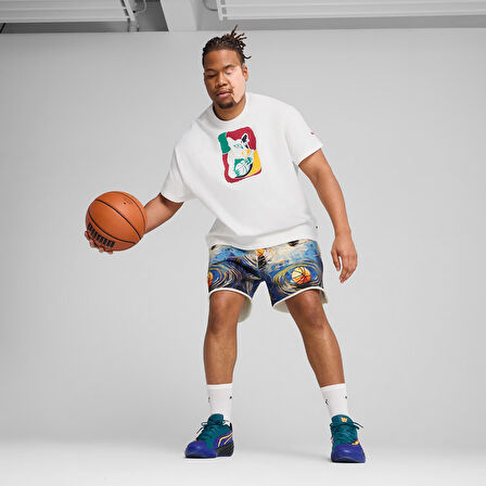 Dylan Exhibit IV Erkek Beyaz Basketbol T-Shirt 63067301