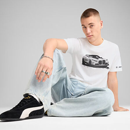 Bmw Mms Erkek Beyaz Günlük Stil T-Shirt 63063302