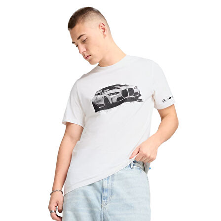 Bmw Mms Erkek Beyaz Günlük Stil T-Shirt 63063302