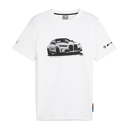 Bmw Mms Erkek Beyaz Günlük Stil T-Shirt 63063302