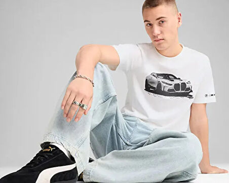 Puma Bmw Mms Ess Graphic Tee Erkek Günlük Tişört 63063302 Renkli