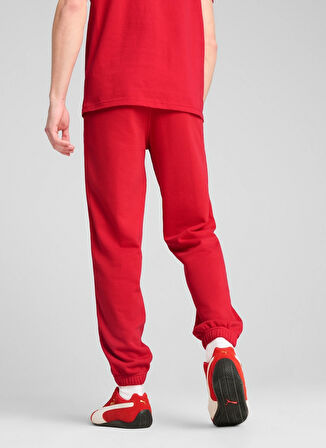 63018302 Ferrari Race Sweatpants Ro Kırmızı Lastikli Bel Regular Fit Erkek Eşofman Altı