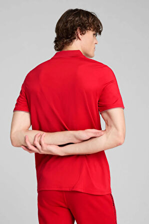 Ferrari Race Polo Kırmızı Erkek Kısa Kol T-Shirt