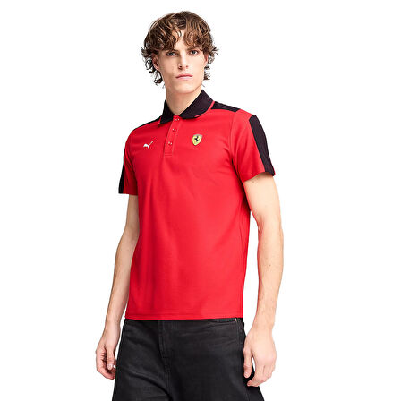 Ferrari Race Erkek Kırmızı Günlük Stil T-Shirt 63019702