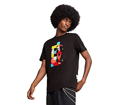 Puma Ferrari Race Graphic Tee 2 Erkek Günlük Tişört 63023701 Renkli
