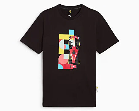Puma Ferrari Race Graphic Tee 2 Erkek Günlük Tişört 63023701 Renkli