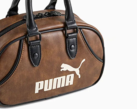 Puma Archive Mini Grip Bag Omuz Çantası-En: 22 cm, Boy: 13,5 cm, Derinlik: 9,5 cm 09113704 Kahverengi