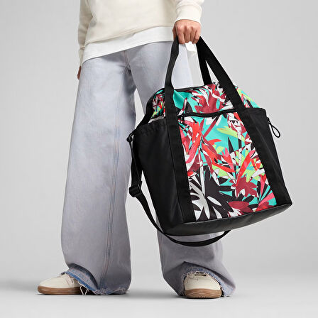 Essential Tropical Tote Unisex Siyah Omuz Çantası 09136001