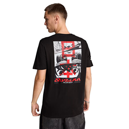 F1 Japan  Erkek Siyah Günlük Stil T-Shirt 63017501