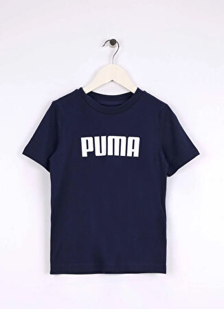 Puma Düz Lacivert Erkek Çocuk T-Shirt 68834006-ESS Logo Tee b PUMA Navy