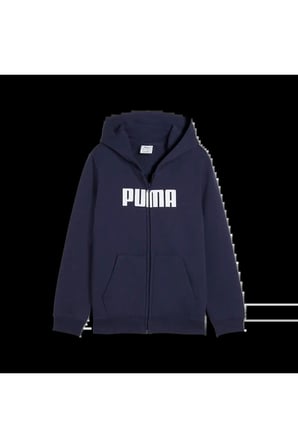 ESS Logo Full-Zip Hoodie FL Lacivert Erkek Sweatshirt