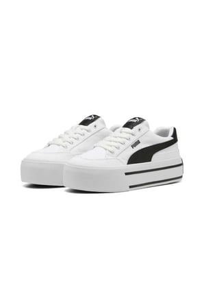 Puma CortClassicVulcFSPlatformWns 402329 01 Kadın Sneaker Ayakkabı Beyaz Siyah 36-40 