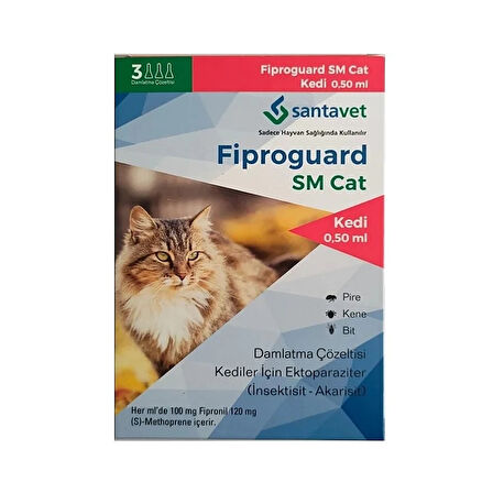 Fiproguard SM Cat Kediler İçin Damla 0.50ml SKT:05.25