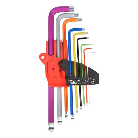 Würth Allen Anahtar Seti Renkli (9 Parça)