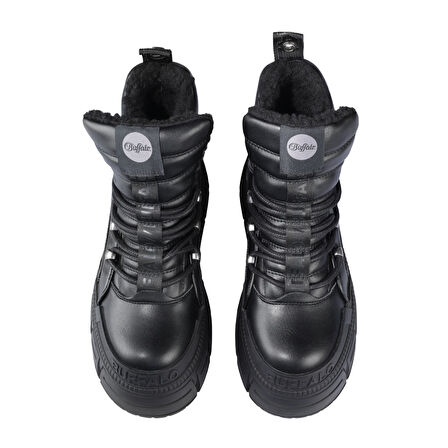 Kadın Oxford ( Klasik) 1622608 Buffalo GOSPHER HIKE MID PAD - VEGAN Nappa- Black