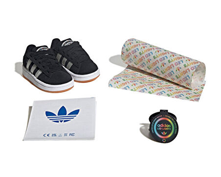 adidas Campus 00S Led Lights Cf El I Bebek Işıklı Günlük Ayakkabı JS1275 Siyah