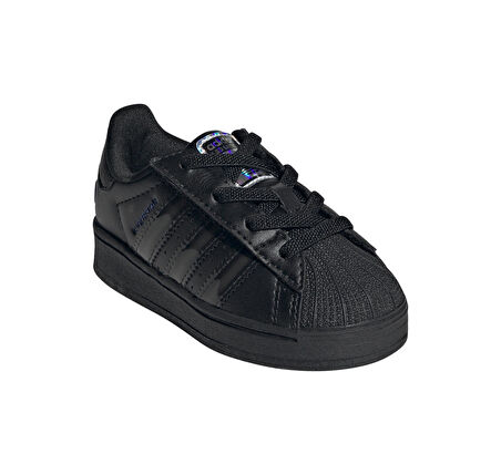 JS1295-B adidas Superstar Led Lıghts Cf El I Bebek Spor Ayakkabı Siyah