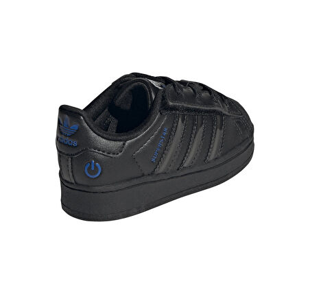 JS1295-B adidas Superstar Led Lıghts Cf El I Bebek Spor Ayakkabı Siyah