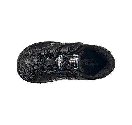 JS1295-B adidas Superstar Led Lıghts Cf El I Bebek Spor Ayakkabı Siyah