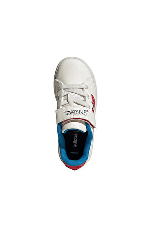 adidas Beyaz Çocuk   Yürüyüş Ayakkabısı GRAND COURT SPIDER-MAN EL K JS0778