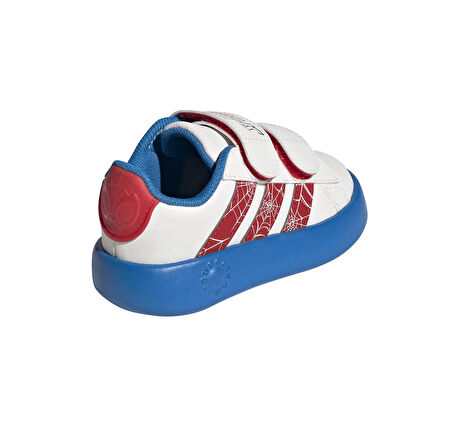 JQ8072-B adidas Grand Court Spıder-Man Cf I Bebek Spor Ayakkabı Beyaz