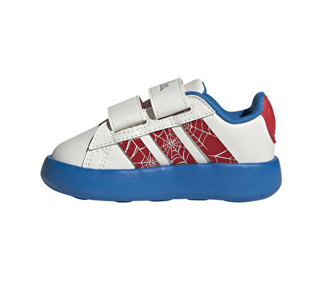 JQ8072-B adidas Grand Court Spıder-Man Cf I Bebek Spor Ayakkabı Beyaz