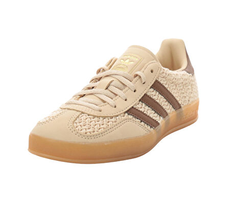 JS1418-K adidas Gazelle Indoor W Kadın Spor Ayakkabı S&amp;uuml;tl&amp;uuml; Kahve