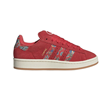 JS1330-K adidas Campus 00S X Liberty London Kadın Spor Ayakkabı Kırmızı