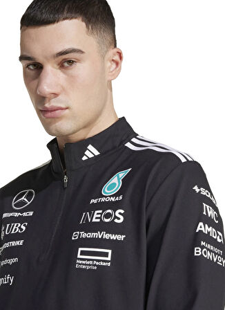 JV5745 MERCEDES TM QZIP M 2  Siyah Regular Fit Sweatshirt