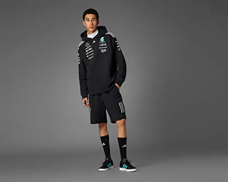 adidas Mer Tm Hood M Erkek Günlük Sweatshirts JW5385 Siyah