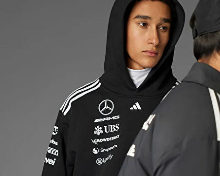 adidas Mer Tm Hood M Erkek Günlük Sweatshirts JW5385 Siyah