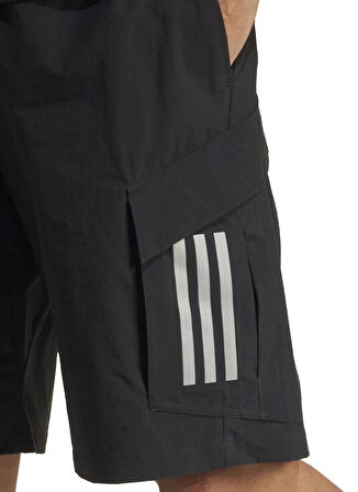adidas JX8279 MER MC SHO M Siyah Lastikli Bel Loose Fit Düz Erkek Şort