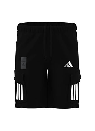 adidas JX8279 MER MC SHO M Siyah Lastikli Bel Loose Fit Düz Erkek Şort