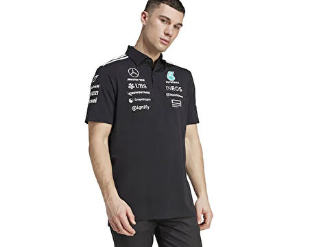 adidas Mer Tm Polo Bm Erkek Antrenman Polo Tişört JW5391 Siyah